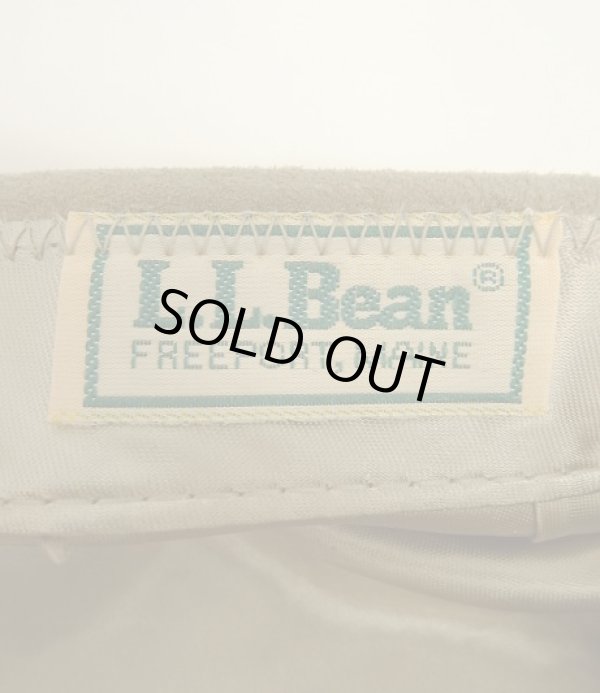 画像7: 80'S LL Bean "HAND TAILORED" レザー ハンチング ベージュ USA製 (DEADSTOCK)