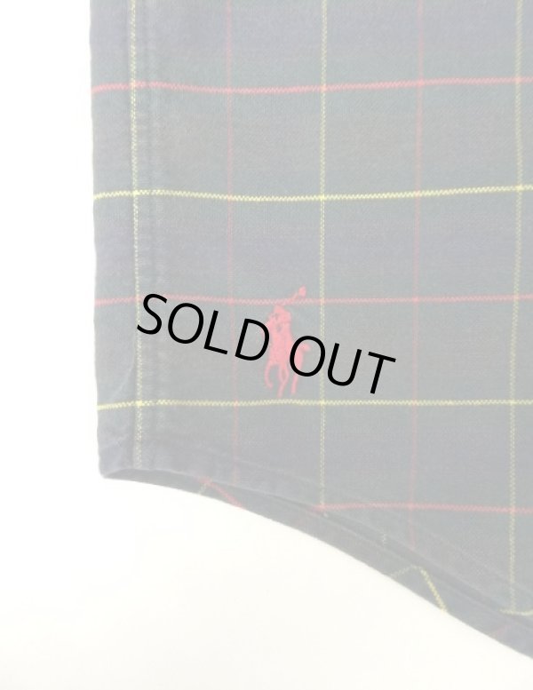 画像3: 90'S RALPH LAUREN "THE BIG OXFORD" 裾ロゴ刺繍 オックスフォード 長袖 BDシャツ チェック柄 (VINTAGE)