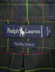画像2: 90'S RALPH LAUREN "THE BIG OXFORD" 裾ロゴ刺繍 オックスフォード 長袖 BDシャツ チェック柄 (VINTAGE)