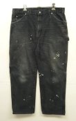 画像1: 00'S DICKIES ダック ペインターパンツ フェードブラック (VINTAGE)