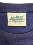 画像2: 80'S LL Bean by RUSSELL ATHLETIC 前V&脇の下ガゼット スウェットシャツ ネイビー USA製 (VINTAGE)