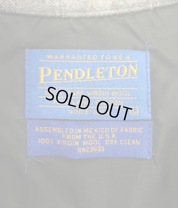 画像2: 90'S PENDLETON "BOARD SHIRT" ウール オープンカラーシャツ オンブレチェック (VINTAGE)