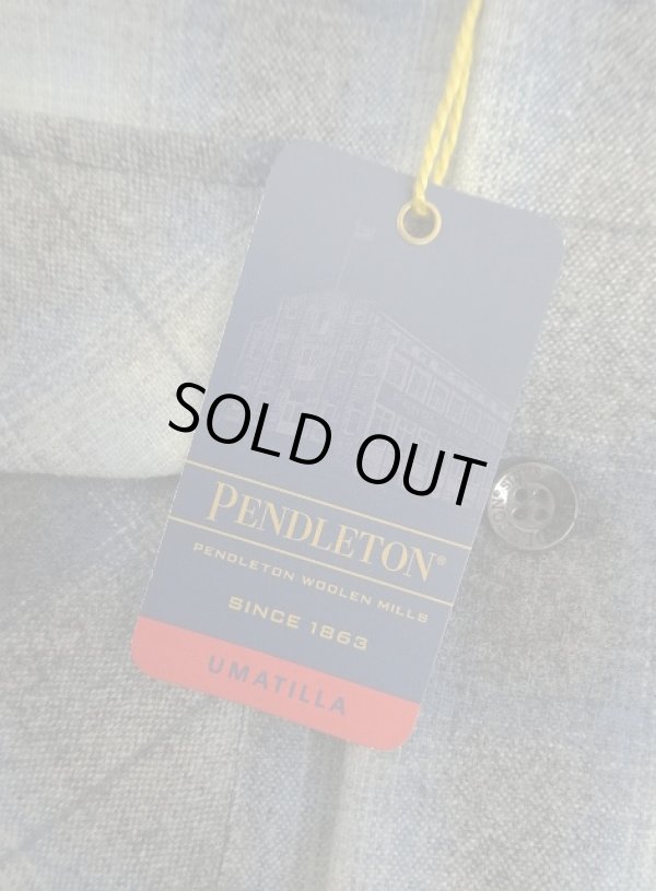 画像4: 00'S PENDLETON "BOARD SHIRT" ウール オープンカラーシャツ オンブレチェック (DEADSTOCK)