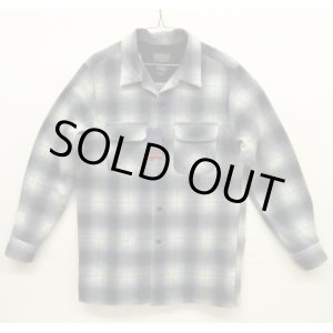 画像: 00'S PENDLETON "BOARD SHIRT" ウール オープンカラーシャツ オンブレチェック (DEADSTOCK)