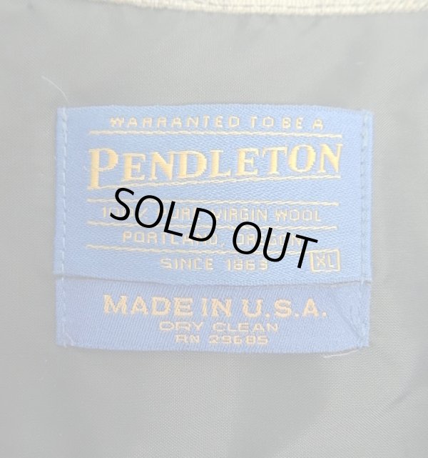 画像2: 90'S PENDLETON "BOARD SHIRT" ウール オープンカラーシャツ オンブレチェック USA製 (VINTAGE)