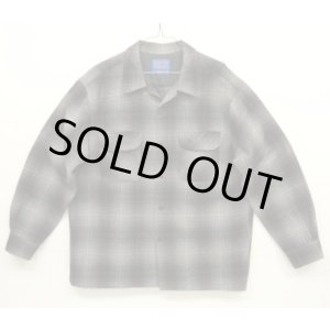 画像: 90'S PENDLETON "BOARD SHIRT" ウール オープンカラーシャツ オンブレチェック (VINTAGE)