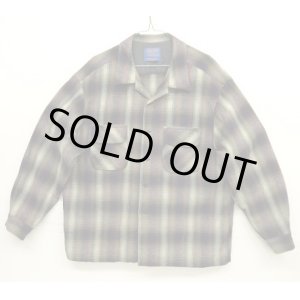 画像: 90'S PENDLETON "BOARD SHIRT" ウール オープンカラーシャツ オンブレチェック USA製 (VINTAGE)