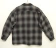 画像3: 90'S PENDLETON "BOARD SHIRT" ウール オープンカラーシャツ オンブレチェック (VINTAGE)
