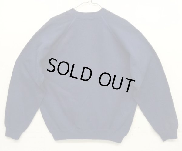 画像4: 80'S EMPIRE STATE CAPITAL VOLKSSPORTERS ラグランスリーブ クルーネック スウェットシャツ ネイビー USA製 (VINTAGE)