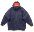 画像1: 90'S PATAGONIA 旧タグ "STORM JACKET" ナイロン シェルジャケット ネイビー/グリーン (VINTAGE)