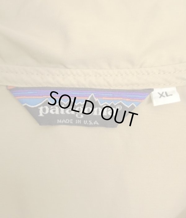 画像2: 80'S PATAGONIA 旧タグ ナイロン アノラックジャケット タン USA製 (VINTAGE)