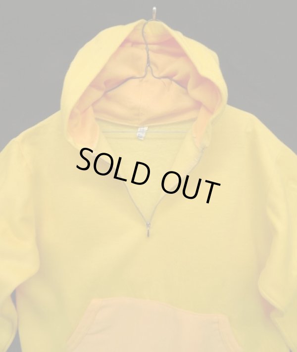 画像4: 70'S ユーロヴィンテージ ハーフジップ スウェットパーカー イエローツートン ポーランド製 (VINTAGE)