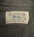 画像2: 80'S RALPH LAUREN "白タグ" メタルボタン シャンブレー ワークシャツ ブラック (VINTAGE)