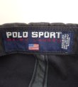 画像6: 90'S RALPH LAUREN "POLO SPORT" 同色USA ベースボールキャップ ネイビー USA製 (VINTAGE)