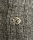 画像3: 80'S RALPH LAUREN "白タグ" メタルボタン シャンブレー ワークシャツ ブラック (VINTAGE)