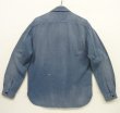 画像5: 90'S RALPH LAUREN チンスト付き メタル猫目ボタン シャンブレー ワークシャツ ブルー (VINTAGE)