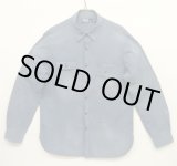 画像: 90'S RALPH LAUREN チンスト付き メタル猫目ボタン シャンブレー ワークシャツ ブルー (VINTAGE)