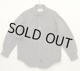 画像: 80'S RALPH LAUREN "白タグ" メタルボタン シャンブレー ワークシャツ ブラック (VINTAGE)