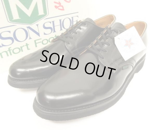画像1: 80'S MASON SHOE レザー ポストマンシューズ ブラック USA製 (DEADSTOCK)