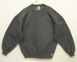画像1: 90'S RUSSELL ATHLETIC 前Vガゼット付き クルーネック スウェットシャツ チャコール メキシコ製 (VINTAGE)