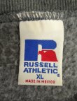 画像2: 90'S RUSSELL ATHLETIC 前Vガゼット付き クルーネック スウェットシャツ チャコール メキシコ製 (VINTAGE)