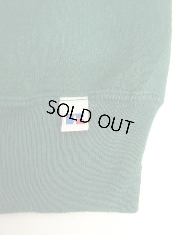 画像3: 90'S RUSSELL ATHLETIC 前Vガゼット付き クルーネック スウェットシャツ ダークグリーン USA製 (VINTAGE)