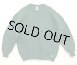 画像: 90'S RUSSELL ATHLETIC 前Vガゼット付き クルーネック スウェットシャツ ダークグリーン USA製 (VINTAGE)