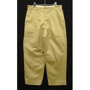 画像: 60'S アメリカ軍 US ARMY コットン100% チノパンツ SERVAL製ブラスジップ (VINTAGE)
