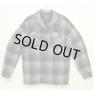 画像: 00'S PENDLETON "BOARD SHIRT" ウール オープンカラーシャツ オンブレチェック (USED)