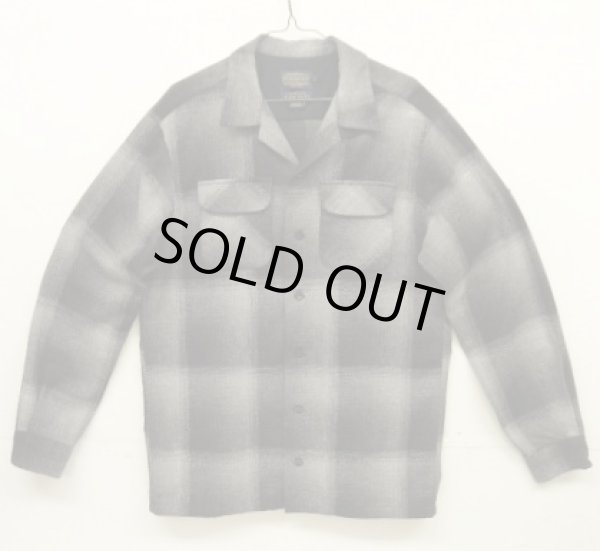 画像1: 00'S PENDLETON "BOARD SHIRT" ウール オープンカラーシャツ オンブレチェック (USED)