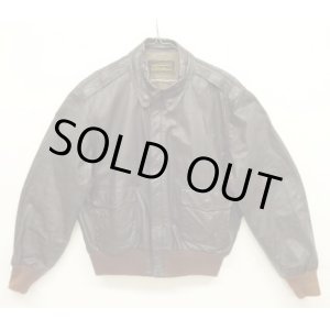 画像: 70'S EDDIE BAUER "A-2" 黒タグ レザー フライトジャケット ブラウン (VINTAGE)
