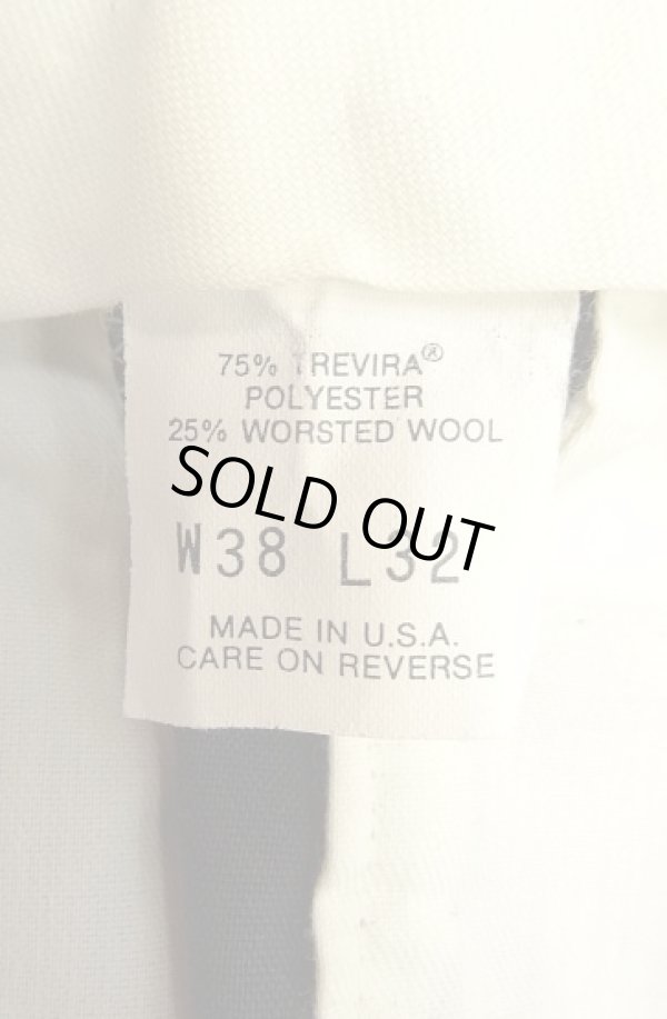 画像3: 90'S LEVIS "TRAVELERS" ツープリーツ スラックス TALONジップ ダークネイビー USA製 (VINTAGE)