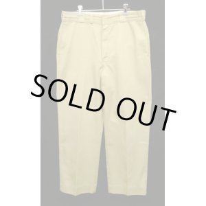 画像: 70'S LL Bean "DICKIES製" TMタグ ワークパンツ ベージュ TALONアルミジップ USA製 (VINTAGE)