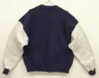 画像3: 80'S LL Bean by RUSSELL ATHLETIC スナップボタン スウェットカーディガン ネイビー/グレー USA製 (VINTAGE)