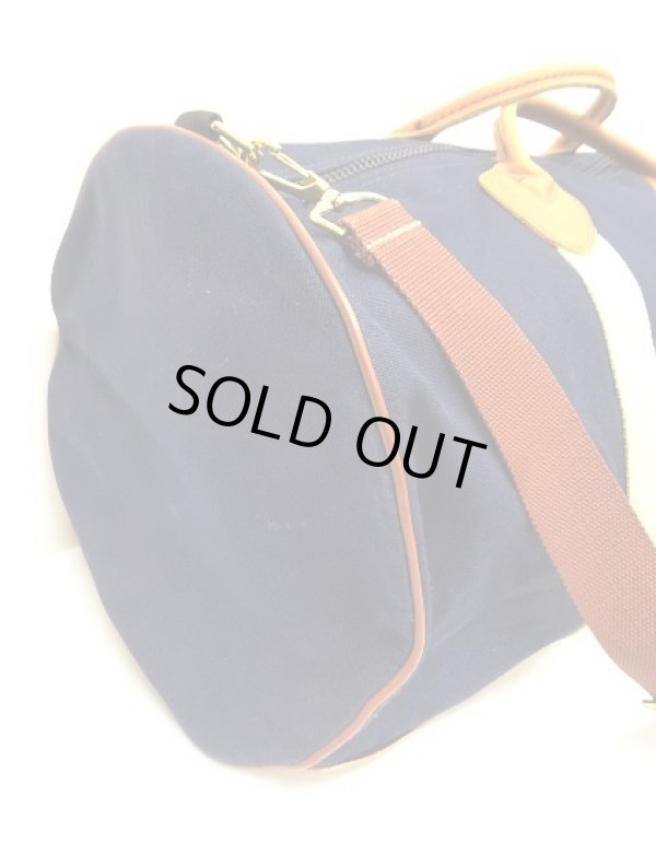 画像4: 80'S LL Bean "ギザタグ" キャンバス/レザー ダッフルバッグ ネイビー/オフホワイト USA製 (VINTAGE)