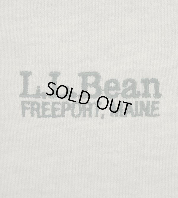 画像3: 90'S LL Bean by RUSSELL ATHLETIC ロゴ刺繍 前Vガゼット スウェットシャツ ヘザーグレー USA製 (VINTAGE)