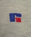 画像4: 90'S LL Bean by RUSSELL ATHLETIC ロゴ刺繍 前Vガゼット スウェットシャツ ヘザーグレー USA製 (VINTAGE)