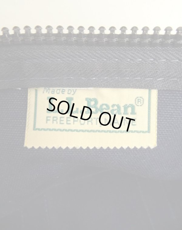 画像2: 80'S LL Bean "ギザタグ" キャンバス/レザー ダッフルバッグ ネイビー/オフホワイト USA製 (VINTAGE)