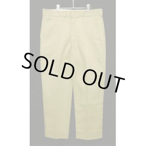 画像: 70'S LL Bean "DICKIES製" 筆記体タグ ワークパンツ ベージュ TALONアルミジップ USA製 (VINTAGE)