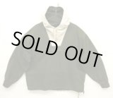 画像: 90'S J.CREW 旧タグ コットン カラーブロック アノラックパーカー ホワイト/オリーブ (VINTAGE)