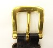 画像3: 90'S GAP "SOLID BRASSバックル" メッシュレザーベルト ブラック (VINTAGE)