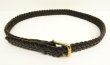 画像2: 90'S GAP "SOLID BRASSバックル" メッシュレザーベルト ブラック (VINTAGE)