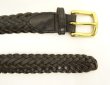 画像5: 90'S GAP "SOLID BRASSバックル" メッシュレザーベルト ブラック (VINTAGE)