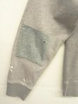 画像4: 00'S J.CREW 前Vガゼット付き 染み込みプリント ヴィンテージ加工 スウェットシャツ ツートンカラー (VINTAGE)