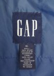 画像2: 90'S GAP 旧タグ 中綿入り リップストップナイロンベスト ブラック (VINTAGE)