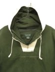 画像3: 90'S J.CREW 旧タグ コットン カラーブロック アノラックパーカー ホワイト/オリーブ (VINTAGE)