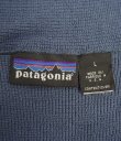画像2: 00'S PATAGONIA 裾ロゴ レギュレーター R1 ハーフジップ ロングスリーブ ダークブルー USA製 (VINTAGE)