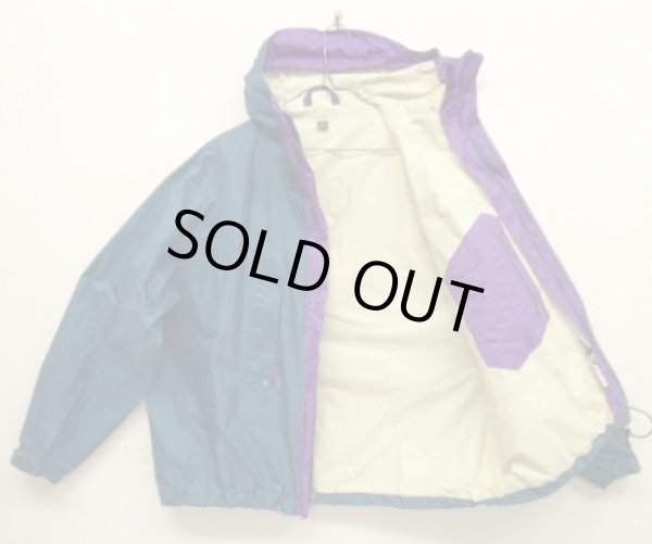 画像4: 90'S PATAGONIA 旧タグ リップストップナイロン シェルジャケット ティール /パープル (VINTAGE)