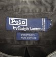 画像2: 90'S RALPH LAUREN "POSTBOY" 長袖 バンドカラーシャツ フェードブラック (VINTAGE)