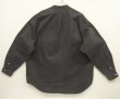 画像3: 90'S RALPH LAUREN "POSTBOY" 長袖 バンドカラーシャツ フェードブラック (VINTAGE)